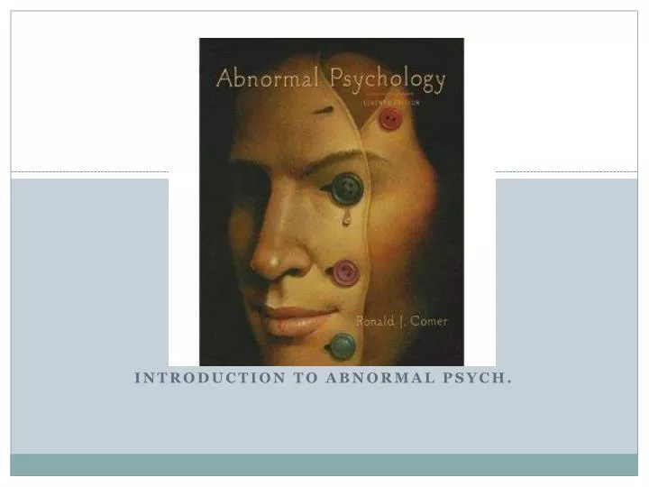 introduction to abnormal psych