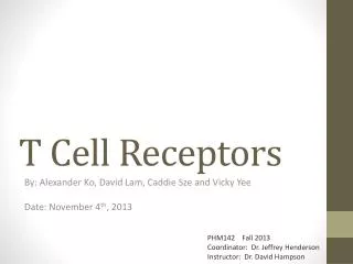 T Cell Receptors