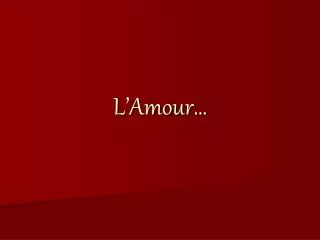 l amour