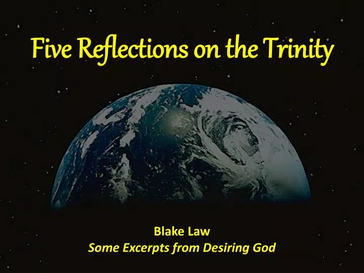 five reflections on the trinity