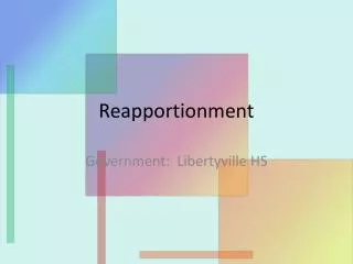 Reapportionment