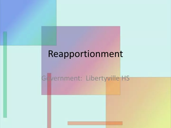 reapportionment