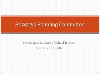 Strategic Planning Committee