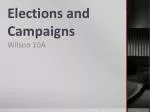 Elections and Campaigns - slide 1