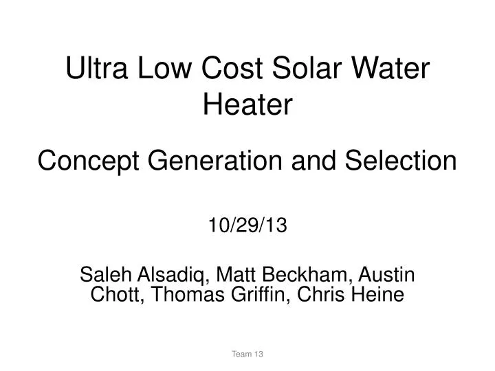 ultra low cost solar water heater