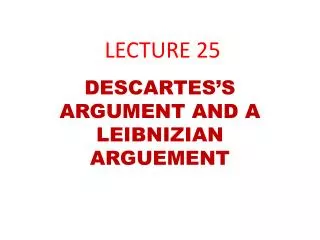 LECTURE 25