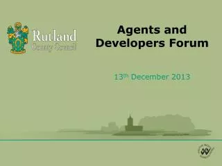Agents and Developers Forum
