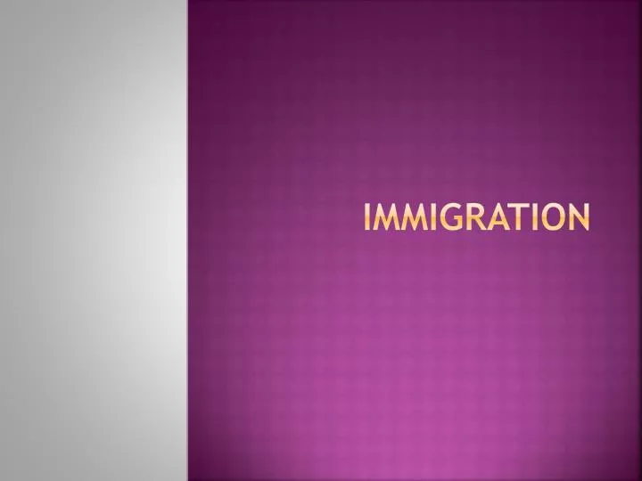 immigration