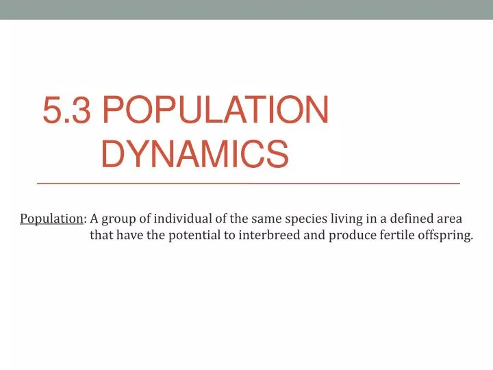5 3 population dynamics