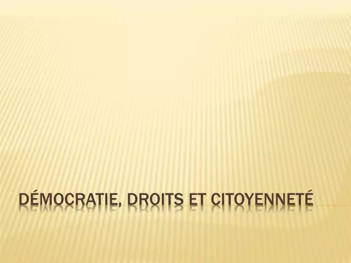 d mocratie droits et citoyennet