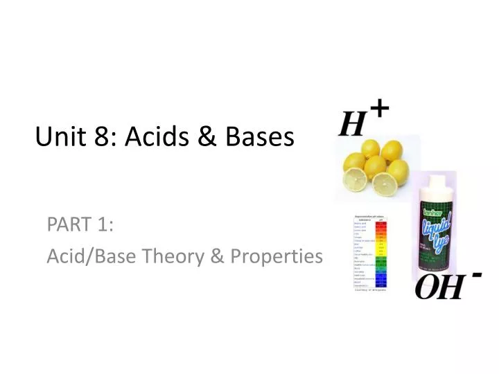 unit 8 acids bases
