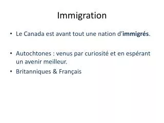 immigration