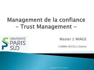 management de la confiance trust management