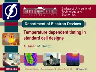 Temperature dependent timing in standard cell designs