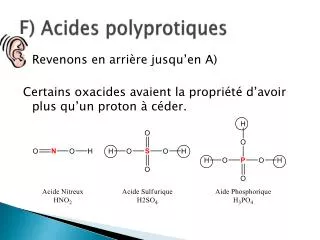 f acides polyprotiques