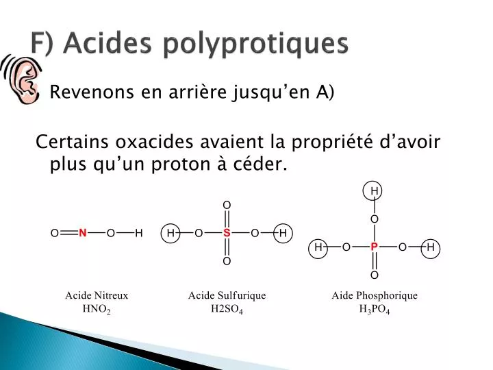 f acides polyprotiques