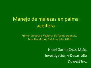 manejo de malezas en palma aceitera