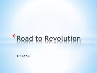 Road to Revolution