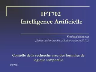 ift702 intelligence artificielle