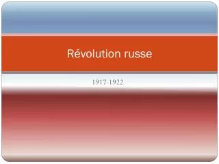 r volution russe