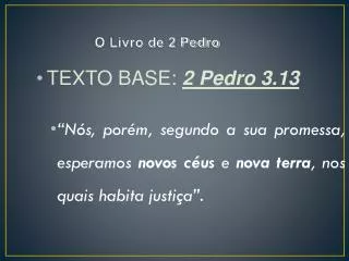 o livro de 2 pedro