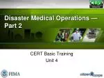 Effective Disaster Medical Operations: Strategies for Emergency Response and Patient Care - slide 1