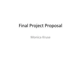 final project p roposal