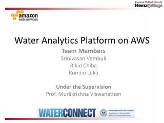 Water Analytics Platform on AWS