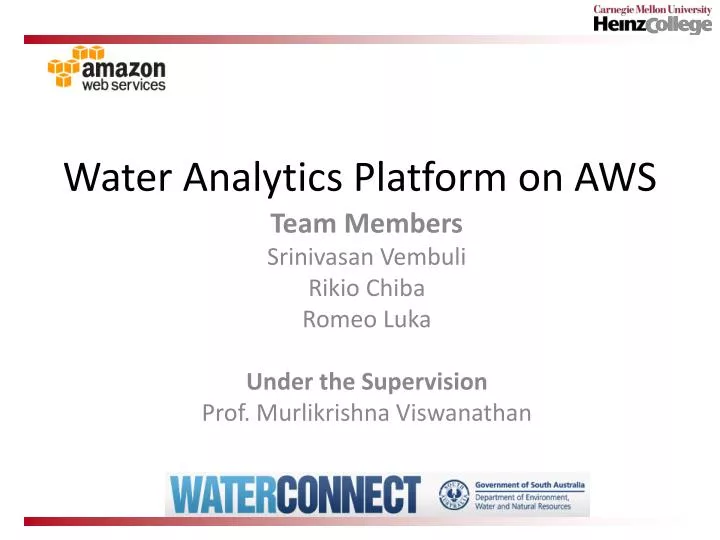 water analytics platform on aws