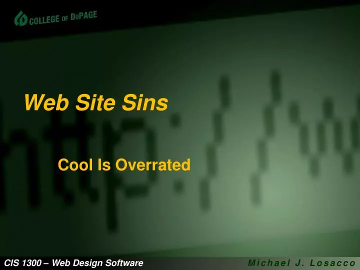 web site sins