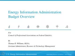 Energy Information Administration Budget Overview