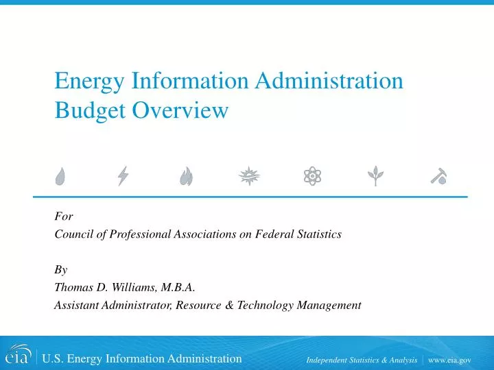 energy information administration budget overview