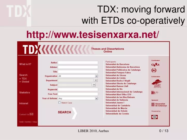 tdx moving forward with etds co operatively