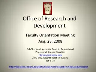 office of research and development
