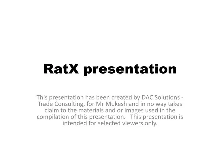 ratx presentation