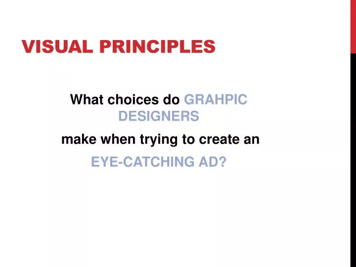 visual principles
