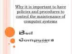 Why is it important to have polices within the company - slide 1