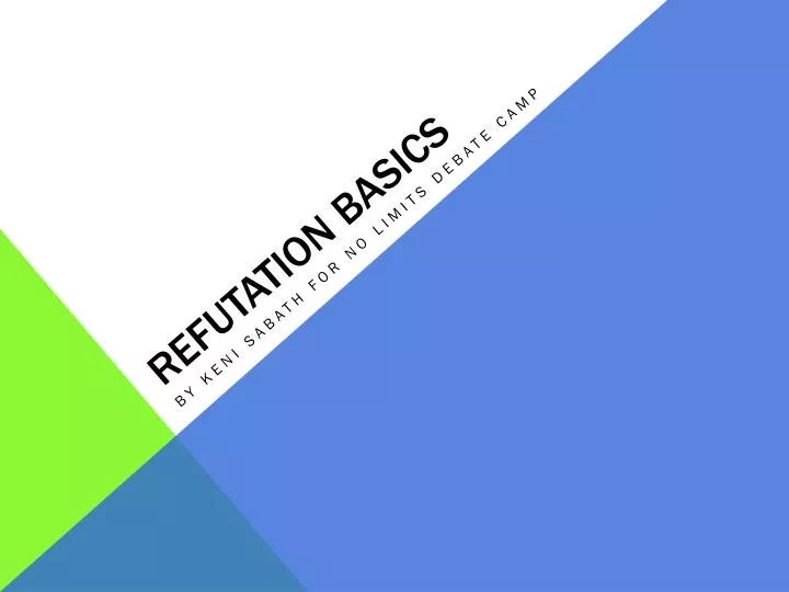 refutation basics