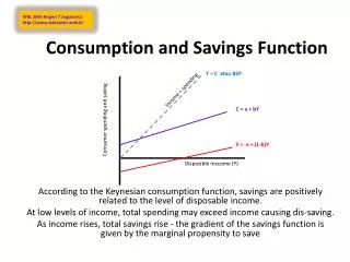 Consumption and Savings Function