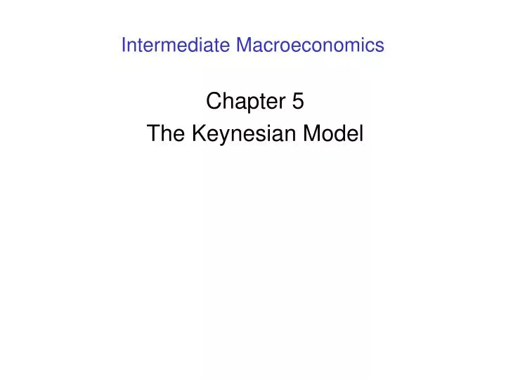 intermediate macroeconomics