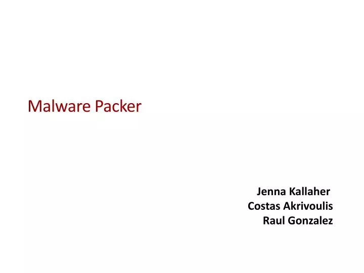 malware packer