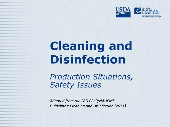 cleaning and disinfection