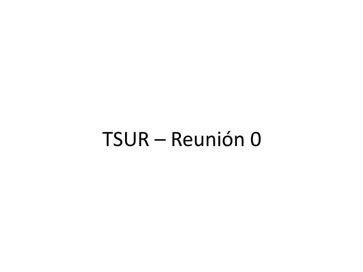 tsur reuni n 0