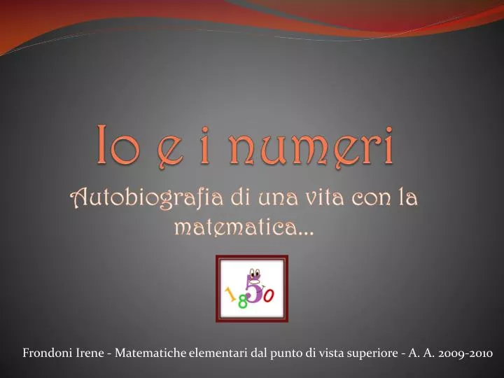 io e i numeri