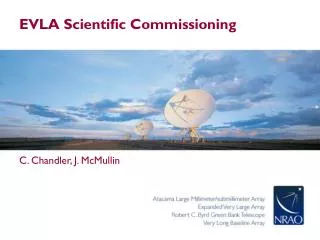 EVLA Scientific Commissioning