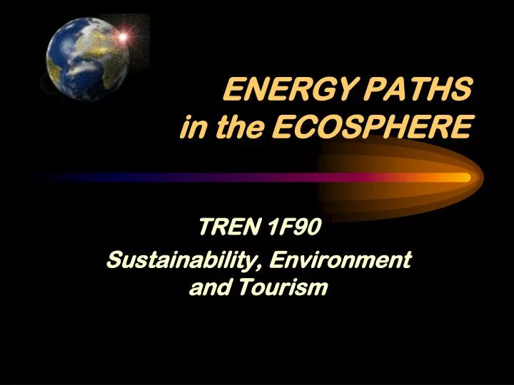 energy paths in the ecosphere