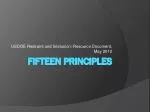 Fifteen Principles - slide 1