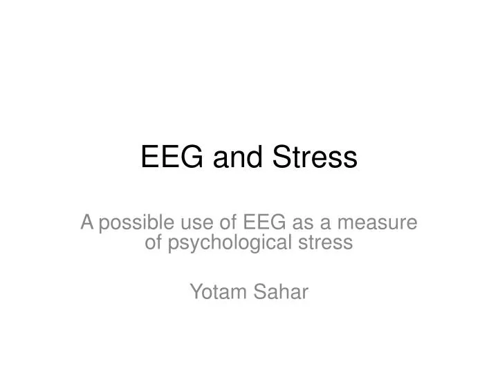 eeg and stress