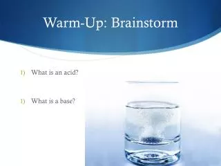 Warm-Up: Brainstorm