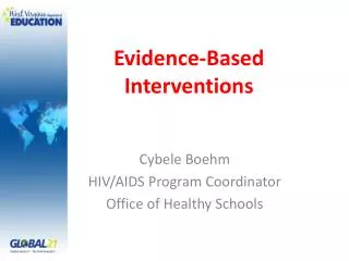 Evidence-Based Interventions